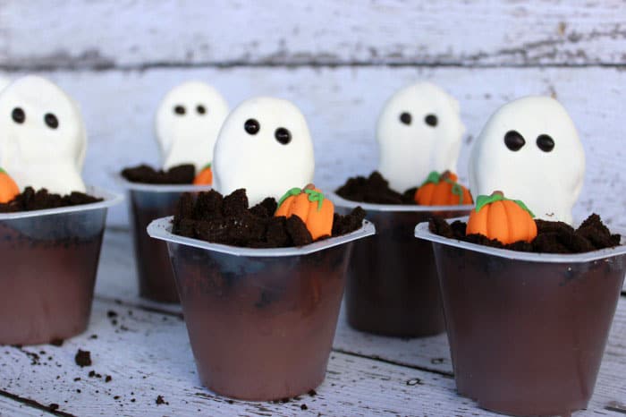 Halloween Ghost snack pack pudding cups