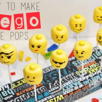 How to make Lego Cake Pops via CherishedBliss.com