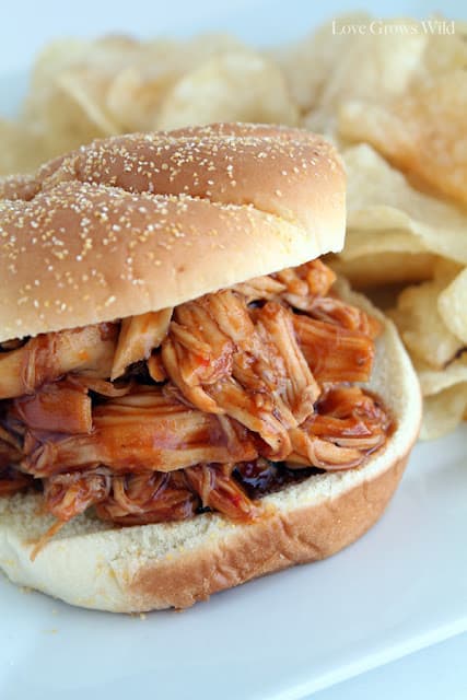 Slow Cooker Honey Barbecue Sandwiches