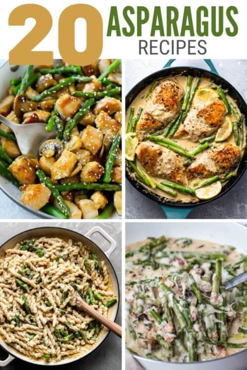 title image for 20 Best Roasted Asparagus Recipes - Recipes that will Satisfy
