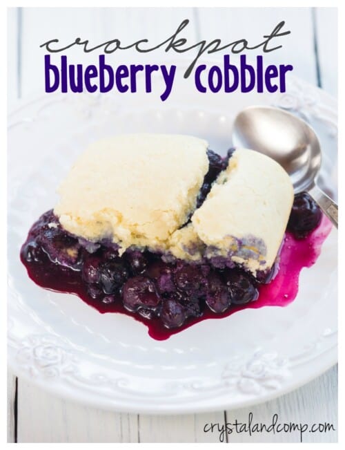 crockpot blueberry cobbler