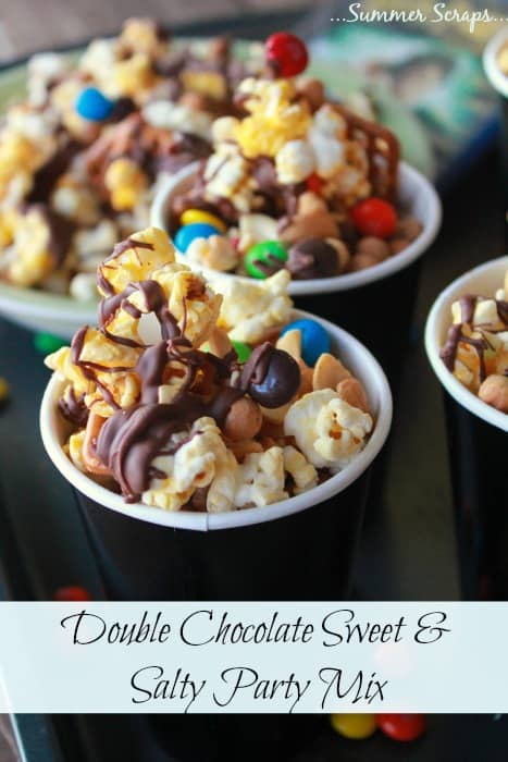 double chocolate Sweet and salty party mix