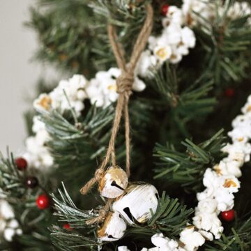 Rustic Jingle Bell Ornament Tutorial via cherishedbliss.com