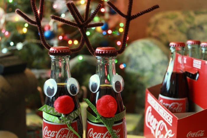 coke bottle reindeer