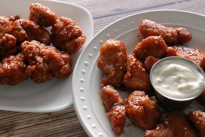 buffalo chicken wings with a side of ranch
