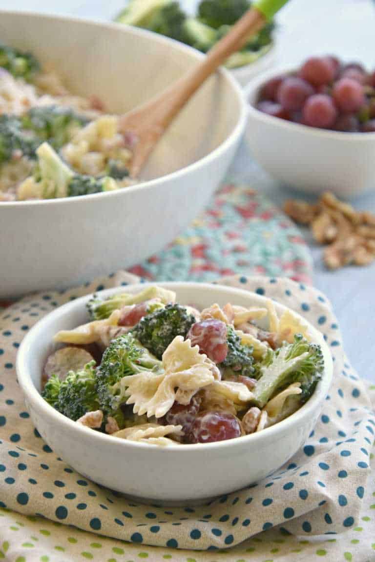 Broccoli and Grape Pasta Salad