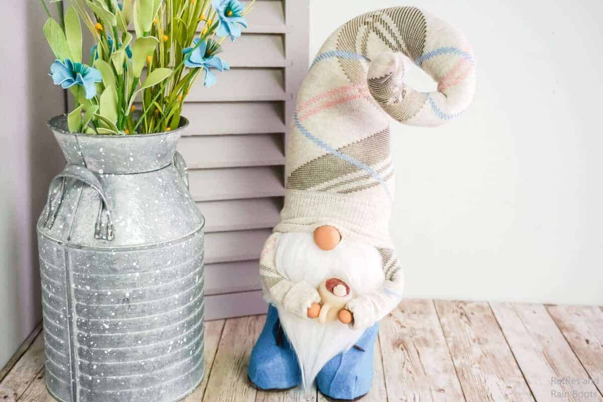 Spring Sock Gnome with Boots.