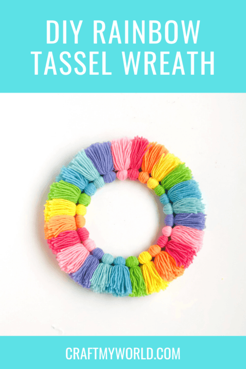 Rainbow Tassel Wreath