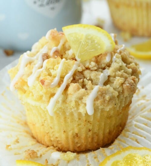 Lemon Muffins with Cream Cheese Filling 
