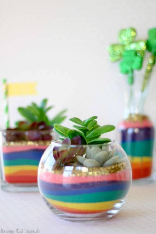 Rainbow Sand Art Terrarium