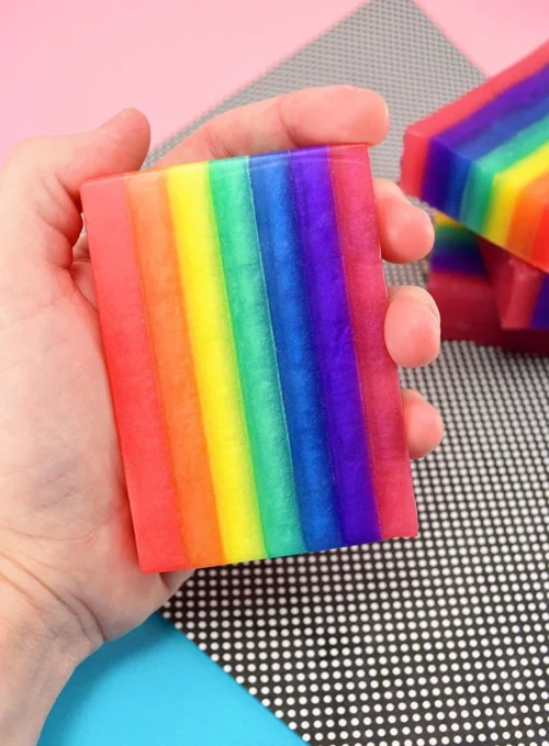 how to layer soap rainbow 