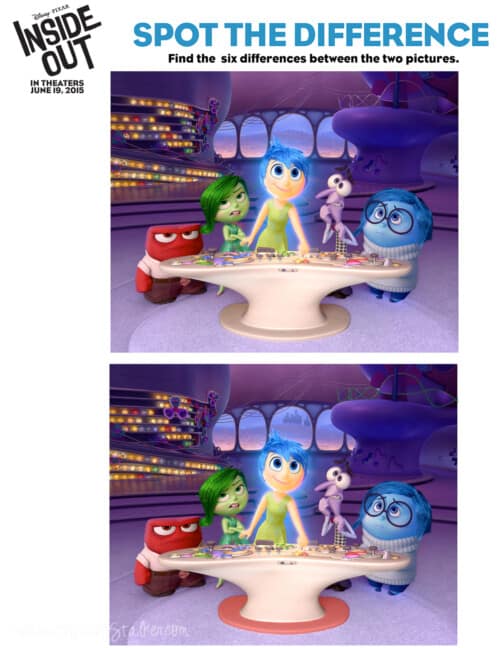 inside out spot the difference