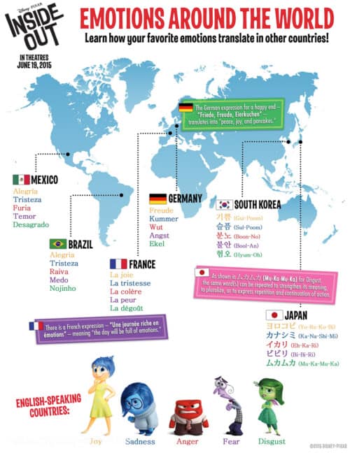 inside out emotions around the world