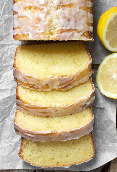 glazd lemon loaf cake