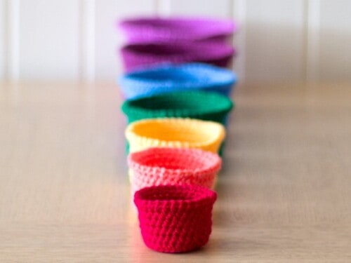 Rainbow Nesting Baskets