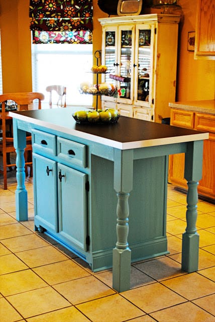 kitchen island transformation