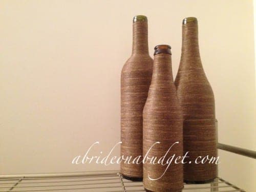 image of Twine Wrapped Wine Bottle Tutorial