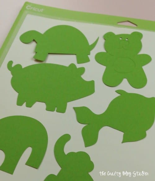 Animal Shaped Sponges make great tub toys, pool toys or something fun to put on that baby shower gift packaging. Use your Cricut to cut out the shapes!
