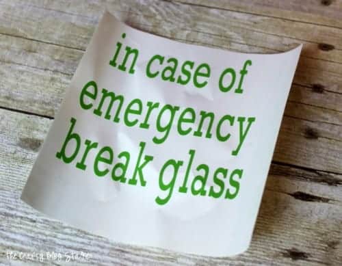 Put some thought into your gift of cash and make it fun. This in case of emergency break glass frame is a fun unique way to give cash that they will love!