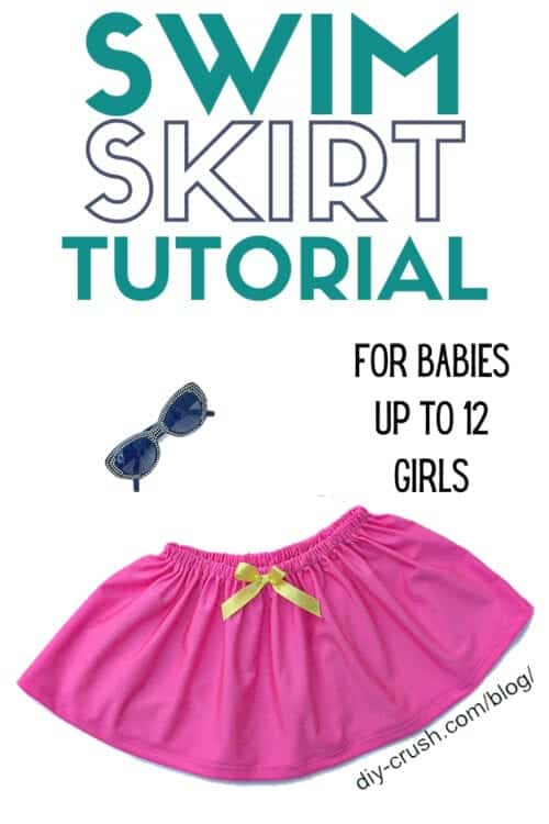 title image for How to Sew a Girls Swim Skirt Cover Up