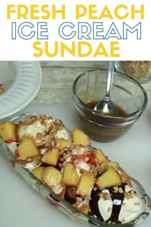 title image for How to Make a Fresh Peach Ice Cream Sundae