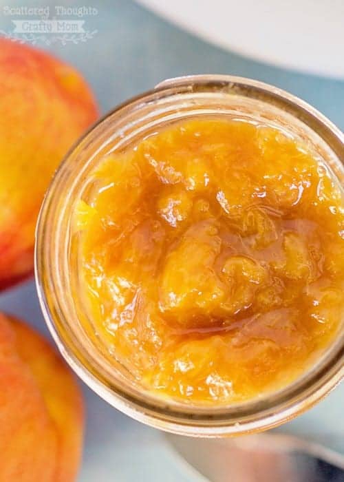 The Best 7 Fresh Peach Recipes, a tutorial featured by top US craft blog, The Crafty Blog Stalker: Easy Homemade Peach Jam