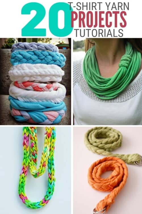 title image for 20 T-Shirt Yarn Projects That Are Simple & Fun 