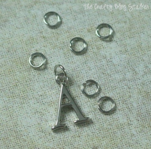 How to Make a Monogram Charm Necklace, a tutorial featured by top US craft blog, The Crafty Blog Stalker.
