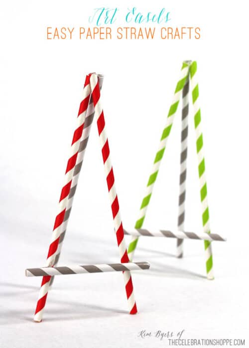 Paper Straw Easels