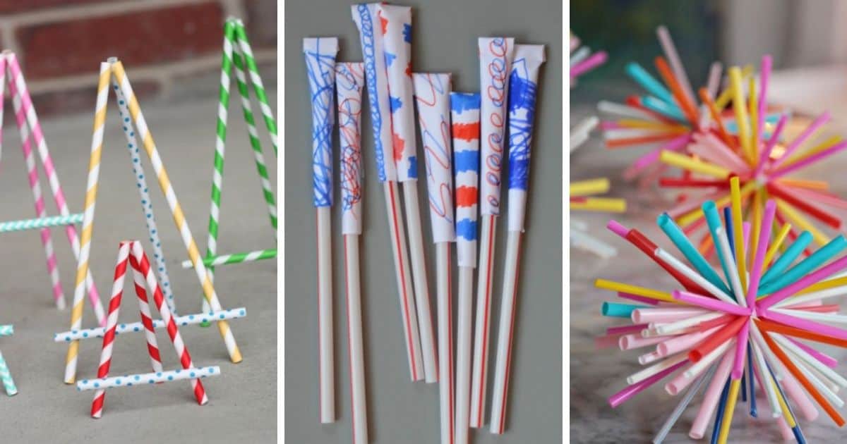 7 Fun Ways to Craft with Drinking Straws The Crafty Blog Stalker