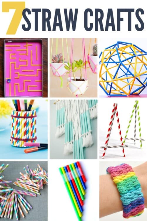 Fun To Make Paper Straw Crafts  Straw crafts, Paper straws crafts