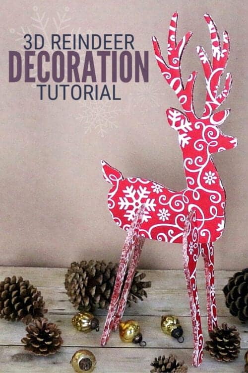 title image for How to Make a 3D Reindeer Decoration