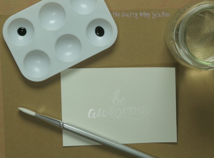 How to Make a DIY Watercolor Saying, a tutorial featured by top US craft blog, The Crafty Blog Stalker