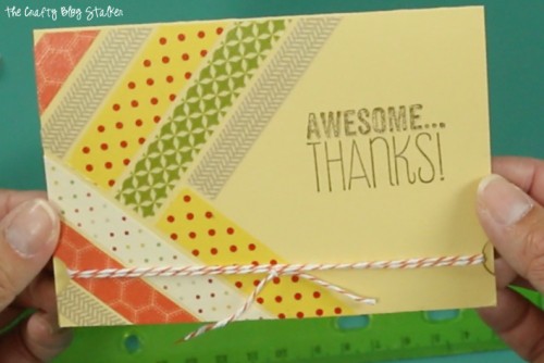 How To Make A Handmade Thank You Card With Washi Tape The Crafty Blog Stalker