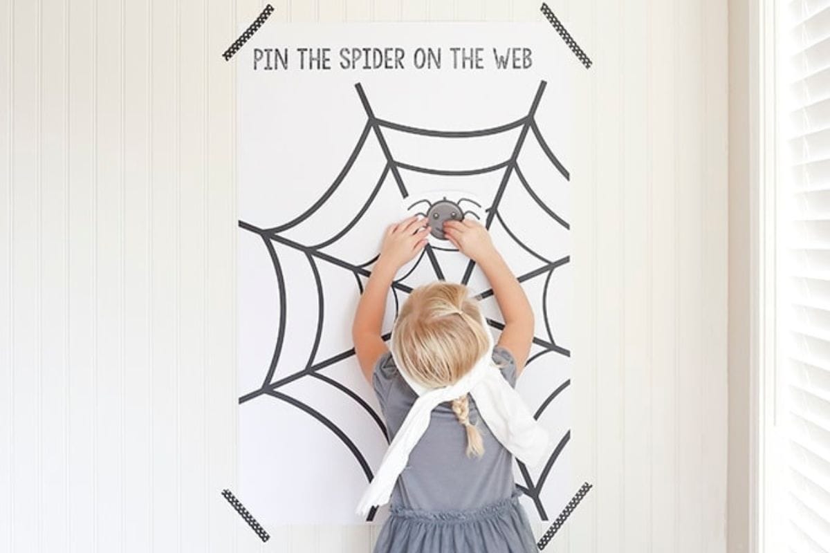 Spider Web Printable Game.