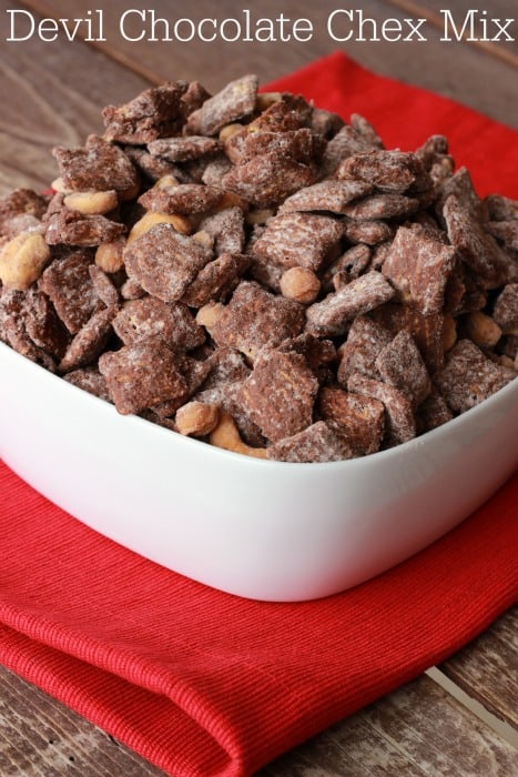 Devil Chocolate Chex Mix