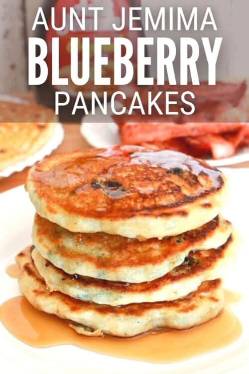 title image for How to Make Easy Step-by-Step Aunt Jemima Blueberry Pancakes