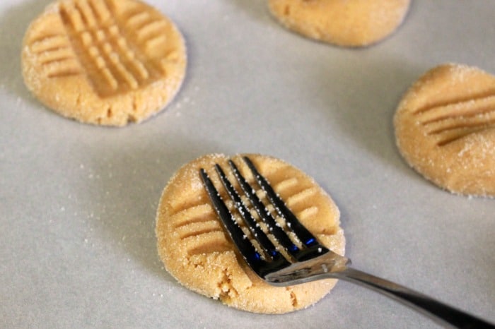 Peanut Butter Cookies fork