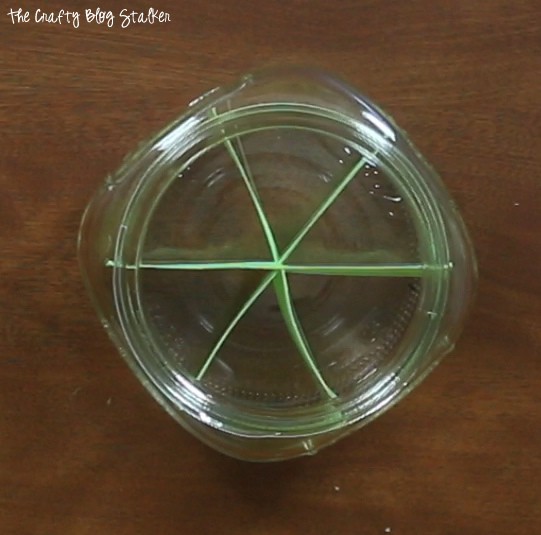 paper slices in pin jar