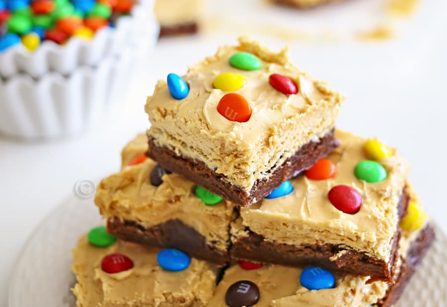Peanut Butter Whip Brownies