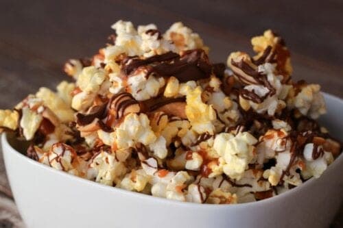 Chocolate Caramel Crunch Popcorn