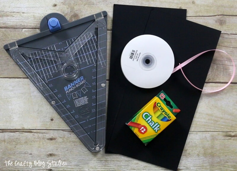 supplies used to make a pennant banner