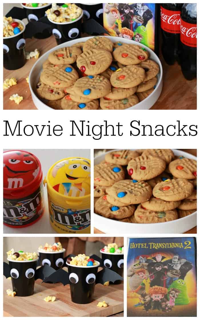 Movie Night Snacks Collage