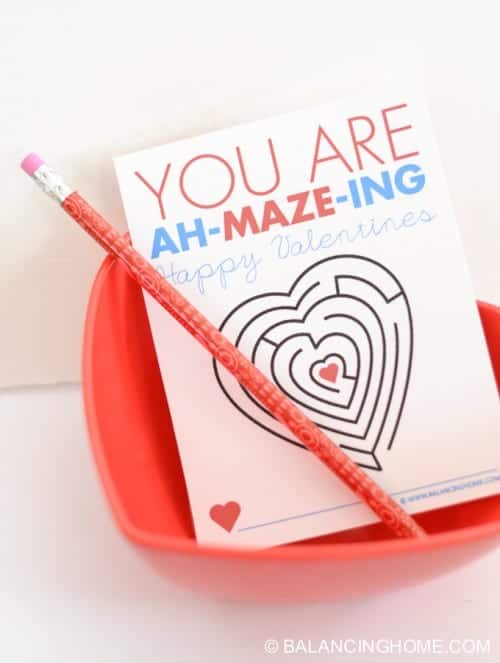 Maze Printable Valentine Activity