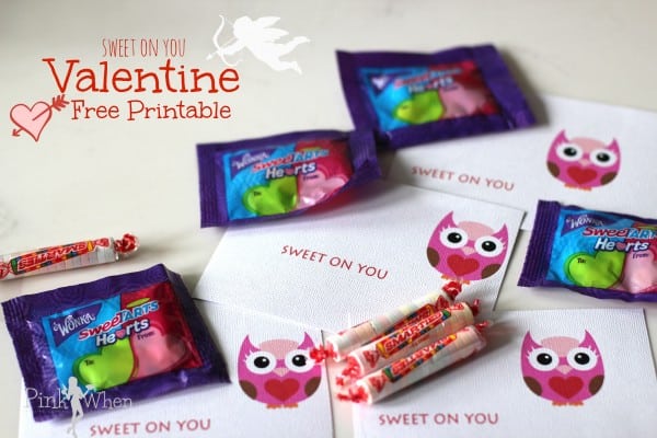Sweet On You Valentine Free Printable.