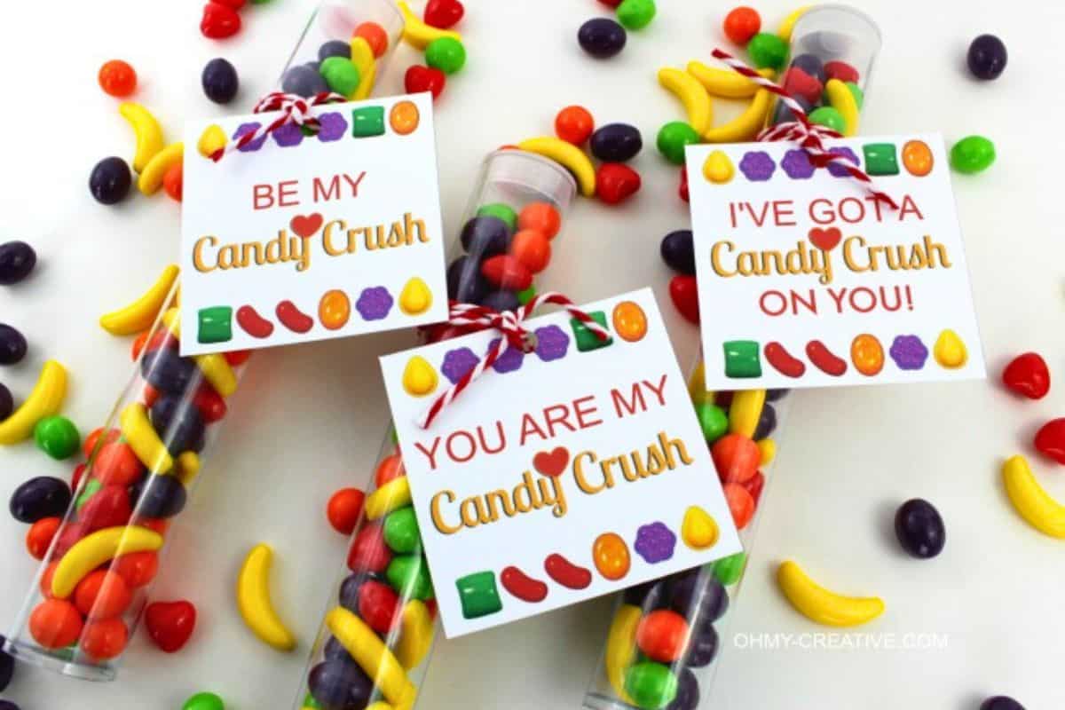 Candy Crush Free Printable Tags.