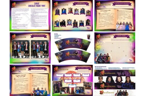 Printable Descendants Activity Sheets - The Crafty Blog Stalker