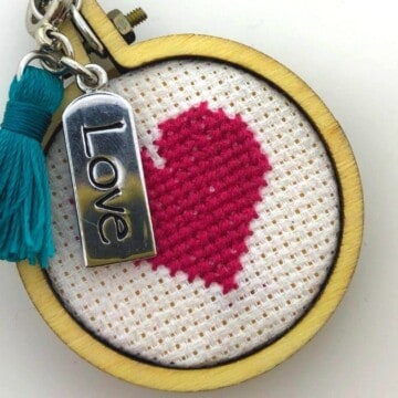 How to Make a DIY Love Heart Pendant Necklace, a tutorial featured by top US craft blog, The Crafty Blog Stalker.