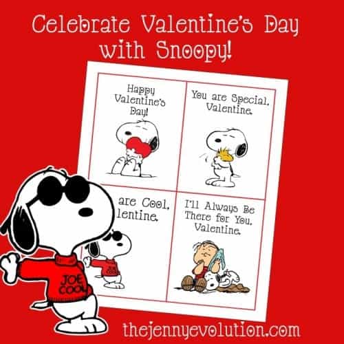 Snoopy Printable Valentine Cards