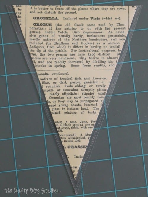 a piece of paper inside the shaker pennant